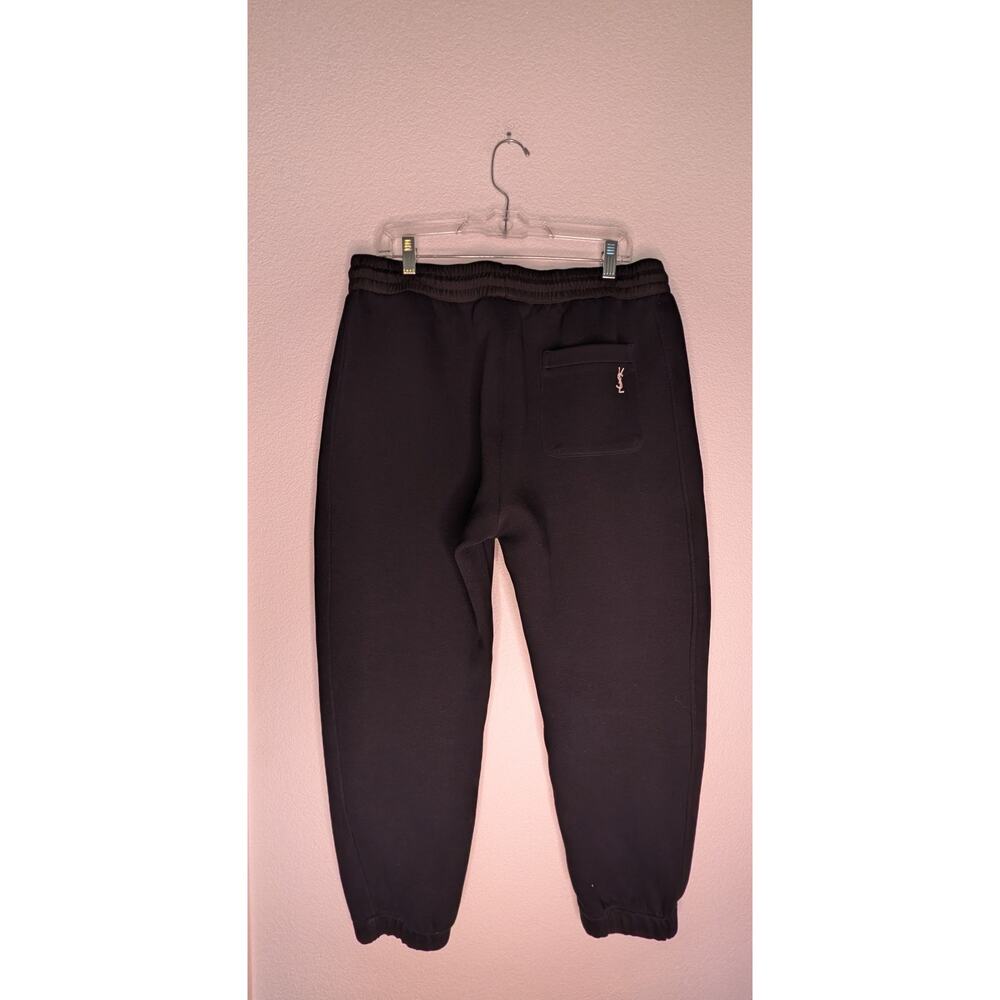 Yves St Laurent YSL Logo Embroidered Men's Joggers 36 Luxury Designer Sweatpants - Picture 4 of 8